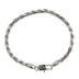 Pulsera de cadena de soga en plata de ley - 4mm