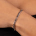 Figaro Bracelet in White Gold - 4mm