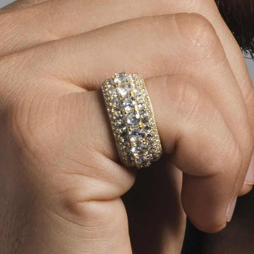 5 Layer Diamond Band Ring - The GLD Shop
