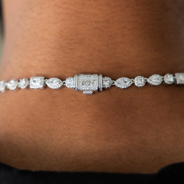 Mixed Stone Pave Chain