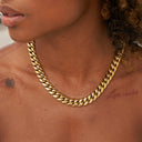 GLD Signature Cuban en oro amarillo - 12 mm