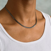 South Beach Cuban Chain in Black - 5mm