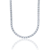 Moissanite Diamond Tennis Chain in Sterling Silver - 5mm
