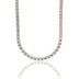 Women's Moissanite Diamond Tennis Necklace in Yellow Gold Vermeil - 5mm