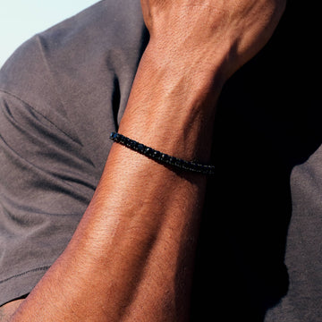 Pulsera de tenis Black Diamond en negro - 5 mm