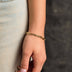 Pulsera de cadena de clip en oro amarillo - 5 mm