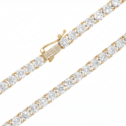 Cadena tenis con diamantes de 5 mm