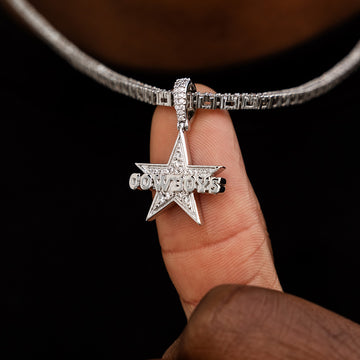 Colgante oficial Dallas Cowboys NFL con micro logotipo
