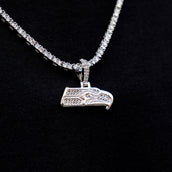 Seattle Seahawks Official NFL Micro Logo Pendant