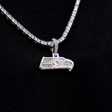 Seattle Seahawks Official NFL Micro Logo Pendant