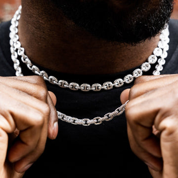 Micro Valentina Chain in White Gold - 7mm