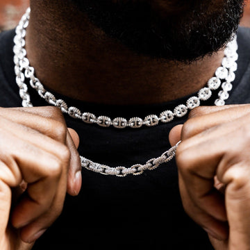 Micro Valentina Chain in White Gold