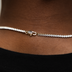 Micro Tennis Chain + Bracelet Bundle in Yellow Gold