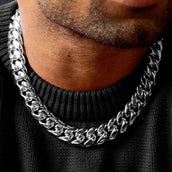 GLD GLD Signature Cuban in White Gold - 19mm