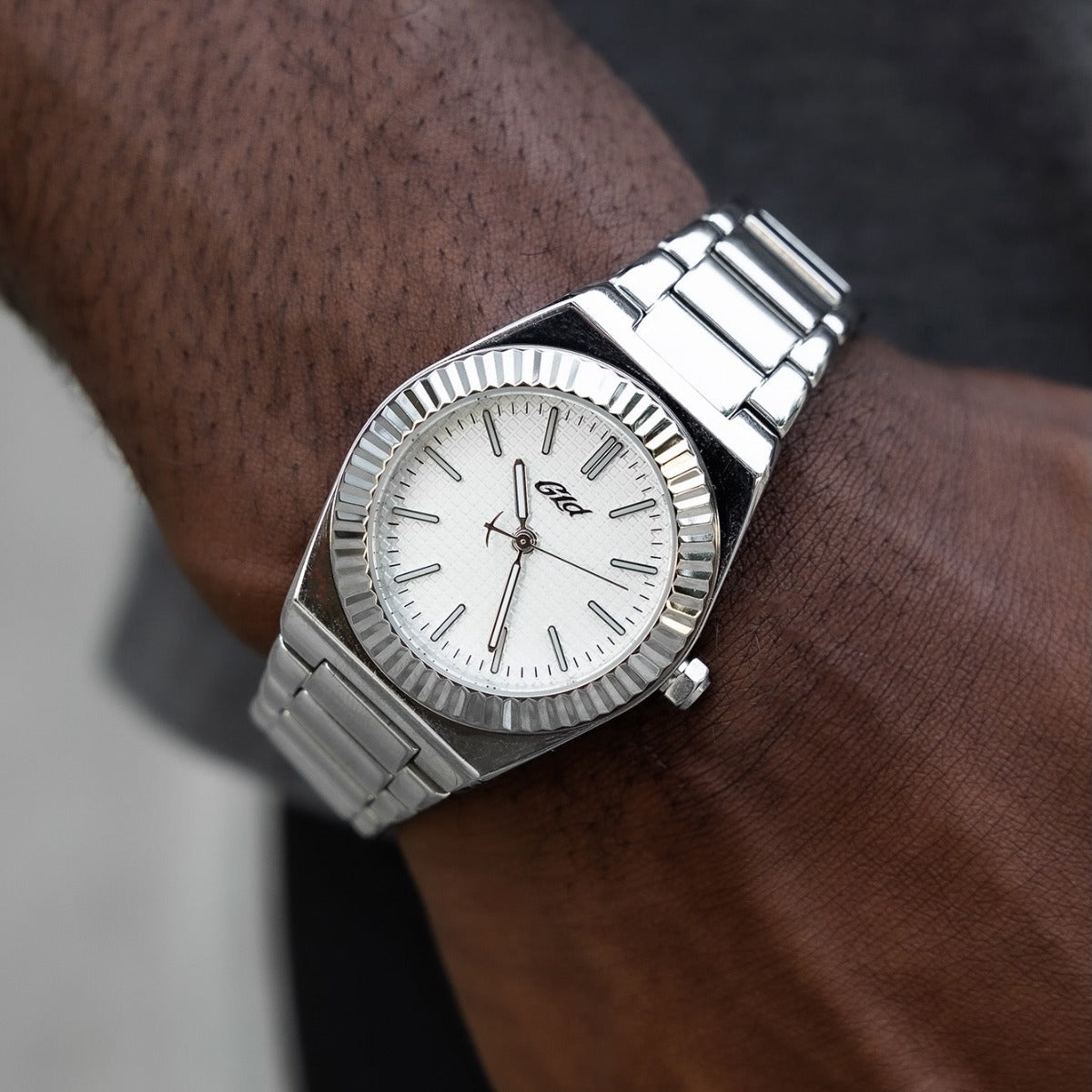 36MM Fluted Bezel Alpha Era® in White Gold – The GLD Shop