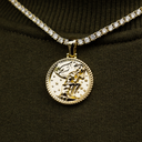 Colgante de Moneda Atlas Pensador
