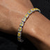 Iced Canary Cushion Cut Tennis Chain + Bracelet Bundle in White Gold - 7MM
