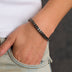 Franco Chain Bracelet in Black - 6mm