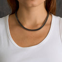 Franco Chain Necklace in Black - 6mm