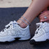 Mixed Stone Pave Anklet in White Gold - 6mm