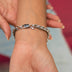 Pulsera Palm Chain de Oro Blanco - 6mm