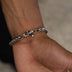 Pulsera Palm Chain de Oro Blanco - 6mm
