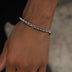 Pulsera Palm Chain de Oro Blanco - 6mm