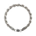 Rope Chain Bracelet in Sterling Silver - 6mm