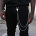 6MM Double Rope Chain w/ 65MM Carabiner Pant Chain in White Gold