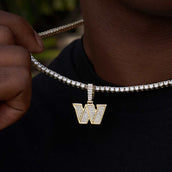 Washington Commanders Official NFL Micro Logo Pendant- Yellow Gold