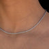 Rope Necklace in White Gold - 2mm