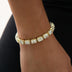 Iced Cushion Cut Tennis Bracelet in Yellow Gold - 7MM