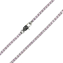 Micros tenis de diamante rosa