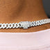 8.5MM Diamond Prong Cuban Necklace - White Gold - The GLD Shop