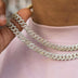 8.5MM Diamond Prong Cuban Necklace - Yellow Gold - The GLD Shop