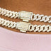 8.5MM Diamond Prong Cuban Necklace - Yellow Gold - The GLD Shop