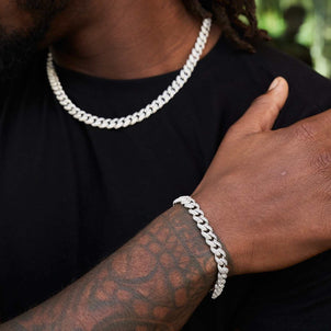 GLD Link Bracelet in White Gold - 8.5mm