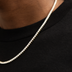 Malik Nabers One Handed Catch Pendant + 3mm Diamond Tennis Necklace in Yellow Gold Bundle