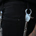 8MM Double Miami Cuban w/ 65MM Carabiner Pant Chain in White Gold