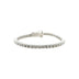 Men's Moissanite Diamond Tennis Bracelet in White Gold Vermeil- 3mm