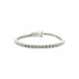 Pulsera de tenis de diamante de moissanita en plata de ley - 3 mm