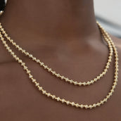 Pave Ball Chain- 4mm