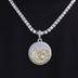 Colgante Iced Atlanta en oro blanco