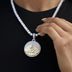 Colgante Iced Atlanta en oro blanco