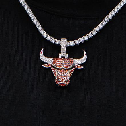 Chicago Bulls Official NBA Logo Pendant