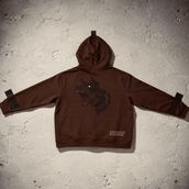 Sudadera con capucha GLD BGU en marrón