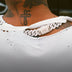 Diamond Prong Cuban Chain in White Gold - 19mm