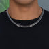 Miami Cuban Chain in Black Rhodium - 8mm