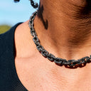 Cadena de eslabones Voronoi Iced Black GLD X Bloody Osiris en negro