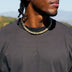 GLD X Bloody Osiris Iced Canary Voronoi Link Chain in Yellow Gold